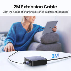 Nabíječka do sítě UGREEN 2x USB, 4x USB-C, 200W, Gan šedá

 obrázek produktu 7 z 9