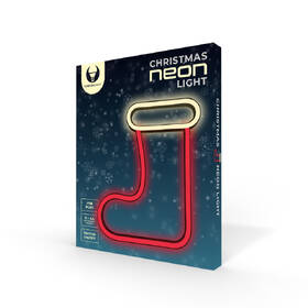 LED dekorace Forever neon Vánoční ponožka bílá/červená

 obrázek produktu 1 z 1