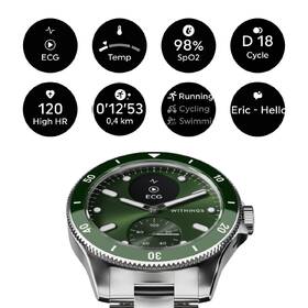 Chytré hodinky Withings Scanwatch Nova 42 mm stříbrné/zelené

 obrázek produktu 4 z 7