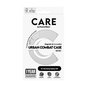 Kryt na mobil PanzerGlass CARE Urban Combat Qi na Samsung Galaxy S25 bílý/průhledný

 obrázek produktu 4 z 10
