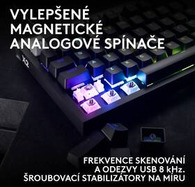 Klávesnice Logitech PRO X2 RAPID, US INT'L černá

 obrázek produktu 8 z 14