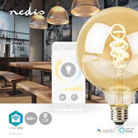 Chytrá žárovka Nedis SmartLife globe, Wi-Fi, E27, 360 lm, 4.9 W, Teplá - studená bílá 

 obrázek produktu 4 z 5
