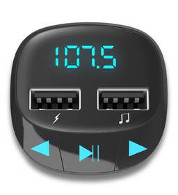FM Transmitter Energy Sistem Car Transmitter FM černá barva
