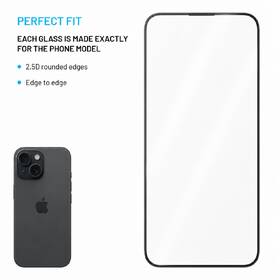 Tvrzené sklo FIXED Full-Cover s anti-dust aplikátorem na Apple iPhone 15 (2 ks) 

 obrázek produktu 1 z 8
