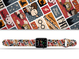 Řemínek Harry Potter na Apple Watch 42/44/45/49 mm - motiv charms, bílý 

 obrázek produktu 1 z 3