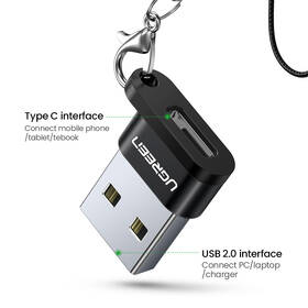 Redukce UGREEN USB-C/USB 2.0 černá barva
