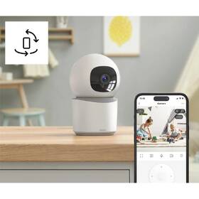 IP kamera Hama Smart Wi-Fi, Full HD, otáčení/naklápění bílá

 obrázek produktu 9 z 10