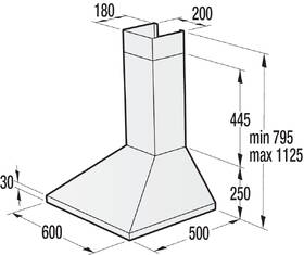 Odsavač par Gorenje WHC623E16X nerez
