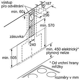 Odsavač par Bosch DWF97RV60 černá barva
