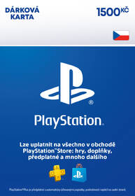  Sony PlayStation Store CZ - elektronická peněženka 1500 Kč 
