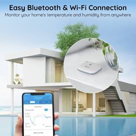 Senzor Govee Teploměr a vlhkoměr, Wi-Fi bílý

 obrázek produktu 2 z 6