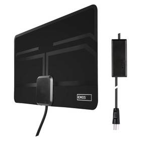 Anténa pokojová EMOS EM-9023, 0–25 km DVB-T2 

 obrázek produktu 1 z 3