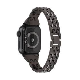 Řemínek WG line, kovový, na Apple Watch 42/44/45/49 mm + adapter černý

 obrázek produktu 1 z 4