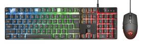 Klávesnice s myší Trust GXT 838 Azor Gaming Combo, CZ/SK černá barva
