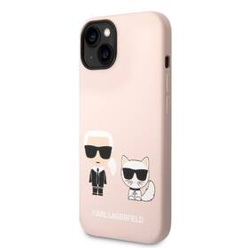 Kryt na mobil Karl Lagerfeld MagSafe Liquid Silicone Karl and Choupette na Apple iPhone 14 růžový

 obrázek produktu 1 z 4