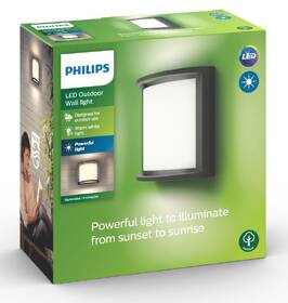 Nástěnné svítidlo Philips Samondra, LED, teplá bílá - antracitové 

 obrázek produktu 3 z 3