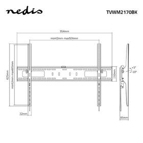 Držák TV Nedis naklápěcí, pro úhlopříčky 60" až 100", nosnost 75 kg černý

 obrázek produktu 4 z 5