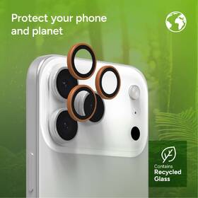 Ochranné sklo čočky fotoaparátu ZAGG InvisibleShield Premium GL (CameraRings) na Apple iPhone 17 Pro/17 Pro Max/16 Pro/16 Pro Max/15 Pro/15 Pro Max oranžové

 obrázek produktu 10 z 11