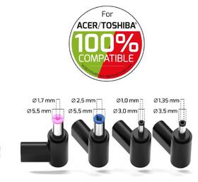 Napájecí adaptér PORT CONNECT GaN2  65 W, ACER / TOSHIBA černý

 obrázek produktu 3 z 7