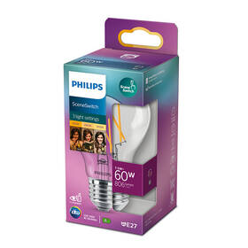 Žárovka LED Philips SceneSwitch, klasik, 7,5W, E27, teplá bílá 

 obrázek produktu 1 z 1