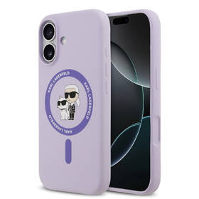 Kryt na mobil Karl Lagerfeld Liquid Silicone Karl and Choupette MagSafe na Apple iPhone 17 fialový

 obrázek produktu 1 z 7