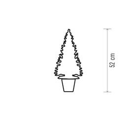 LED dekorace EMOS vánoční stromek, 52cm, 3x AA, vnitřní, teplá bílá 

 obrázek produktu 3 z 4