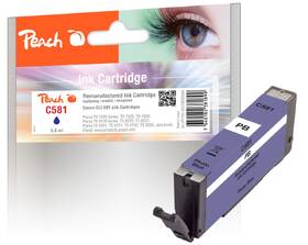 Inkoustová náplň Peach Canon CLI-581, 5,6ml - foto modrá 

 obrázek produktu 1 z 1