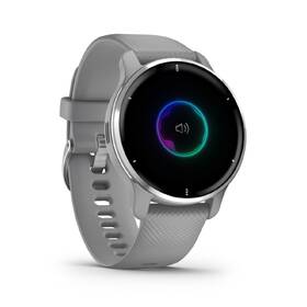 Chytré hodinky Garmin Venu 2 Plus - Silver/Gray Silicone Band 

 obrázek produktu 2 z 5