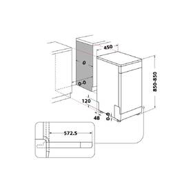 Myčka nádobí Whirlpool WH6FB10BS7A0W bílá barva
