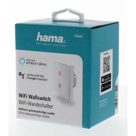 Vypínač Hama WiFi, dotykový, vestavný, dvojitý - bílý 

 obrázek produktu 4 z 4