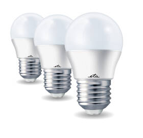 Žárovka LED ETA EKO LEDka mini globe 7W, E27, teplá bílá, 3ks 

 obrázek produktu 2 z 3