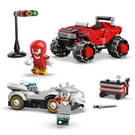 Stavebnice LEGO® Sonic the Hedgehog™ 77118 Silver a jeho auto vs. Knuckles a jeho monster truck 

 obrázek produktu 2 z 9