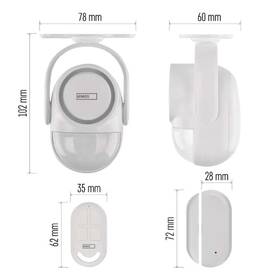 Alarm EMOS GOSMART Kit, IP-126L Guardian Pro Wifi černý/bílý

 obrázek produktu 10 z 16