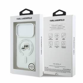 Kryt na mobil Karl Lagerfeld IML K&CH Heads Metal Frame MagSafe na Apple iPhone 18 Pro Max bílý

 obrázek produktu 6 z 6
