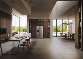 Americká lednice Haier HSW79F18CIMM nerez
