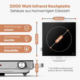 Vařič sklokeramický Profi Cook EKP 1210, 20 cm nerez

 obrázek produktu 7 z 7