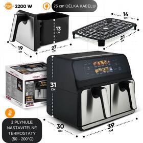 Fritéza horkovzdušná Profi Cook FR 1287 černá/nerez

 obrázek produktu 9 z 9