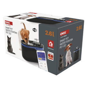 Chytrá fontánka EMOS GoSmart Pet Care, 2,6 l, Wi-Fi černá

 obrázek produktu 16 z 18
