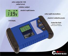 Nabíječka autobaterií Compass PROFI 

 obrázek produktu 2 z 4