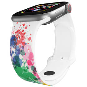 Řemínek Mi-Band na Apple Watch 38/40/41 mm - motiv Jelen v abstrakci , bílý 

 obrázek produktu 2 z 3