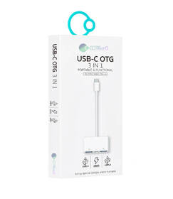 Redukce COTECi 3v1 USB-C/USB-C, 2x USB bílá

 obrázek produktu 6 z 6