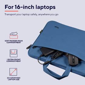 Brašna na notebook Trust Bologna Eco-friendly Slim na 16˝ modrá

 obrázek produktu 7 z 11