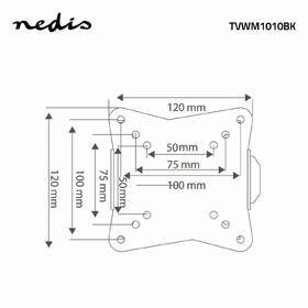 Držák TV Nedis pevný, pro úhlopříčky 13" až 27", nosnost 30 kg černý

 obrázek produktu 5 z 5