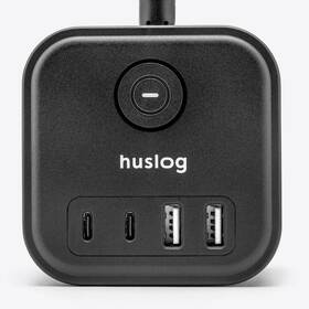 Kabel prodlužovací Huslog 15W 3xzásuvka, 2xUSB-C, 2xUSB černý

 obrázek produktu 1 z 4