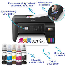Tiskárna multifunkční Epson EcoTank L5310 černá

 obrázek produktu 3 z 16