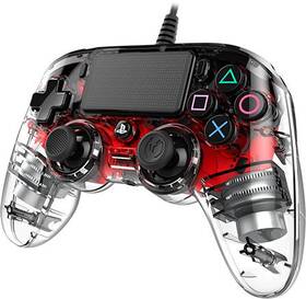 Gamepad Nacon Wired Compact Controller pro PS4 červený/průhledný

 obrázek produktu 1 z 2