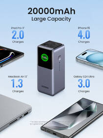 Powerbanka UGREEN 20000mAh 130W stříbrná

 obrázek produktu 8 z 8
