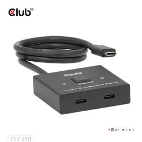 Redukce Club3D Switch USB-C / 2xUSB-C Oboustranný 2v1, PD 100W černá

 obrázek produktu 1 z 2