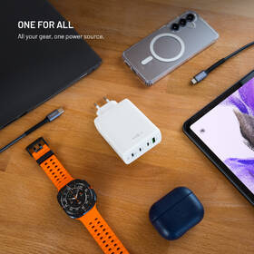 Nabíječka do sítě FIXED GaN, 3xUSB-C, 1xUSB-A, PD 3.0, 120W bílá

 obrázek produktu 8 z 11