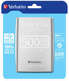 Externí pevný disk 2,5" Verbatim 500GB stříbrný

 obrázek produktu 4 z 4